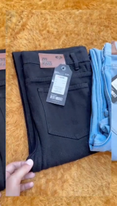 Celana Jeans Pria Gombrong Baggy Warna Hitam Full Length - Celana Gaya Kerja Panjang Gaya Korea