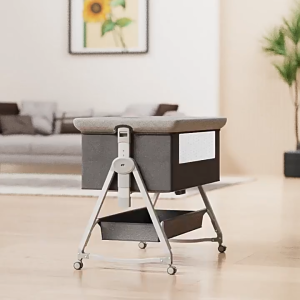 Woop Baby Crib Rocking Multifunctional Foldable Baby Bed Table Kid Co-Sleeper Crib Large Size