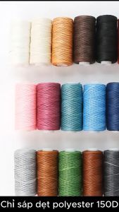 Chỉ Sáp May Da 0.8mm Dài 50m Khâu Đồ Da Phụ Kiện May Túi Xách Thủ Công Handmade DIY
