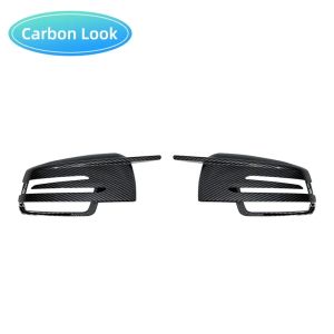 2pcs Carbon Fiber Pattern Rearview side Mirror Cover caps For Mercedes Benz W176 W246 W204 W212 W221 C117 X204 X156 Replacement
