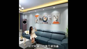 Nordic living room decoration painting sofa wall mural Staircase painting modern crystal painting 3pcs set for bedroom