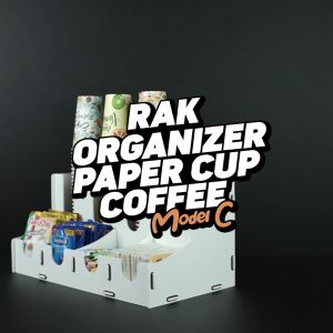 RAK / RACK / DISPENSER / ORGANIZER PAPER CUP PVC Model C