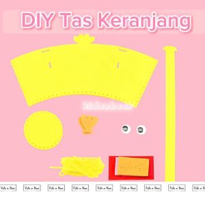 [KIDSANDBEAR] - Mainan Edukasi Anak - Mainan DIY - DIY Craft - DIY Tas Keranjang hewan - Tas Keranjang Flanel - Mainan Prakarya Anak