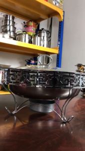 PROMO Warmer Stove Ukir PJM066 Ukuran 28 Tutup Kaca/Panci Prasmanan/ Panci Tebal Stainless Steels