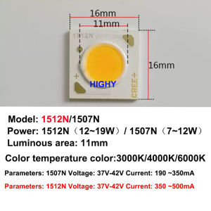 COB Nguồn Đèn Chip hạt đèn Chất lượng cao đèn LED lõi ngô bóng đèn trên tàu công suất cao CREE Chip Đèn LED Đèn Chip đèn chiếu sáng Spotlight xuống đèn chiếu sáng thay thế khung đèn