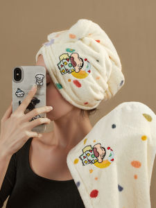 หมวกแห้งผมผ้าขนแกะสีฟู่ร์บูร์ซิลเวอร์ ซับน้ำได้ดี แห้งเร็ว หมวกแห้งผมแบบสวมสบายสำหรับทุกเพศ ทุกวัย ที่ใช้แล้วทิ้ง