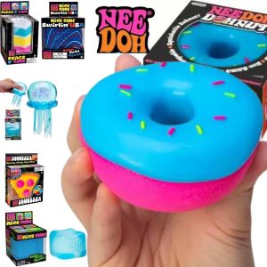 Schylling Needoh Dippin Dazzler Egg Donut Stress Relief Squishy Cube Anti-Anxiety Squeeze Toy For Focus ADHD Population Gifts