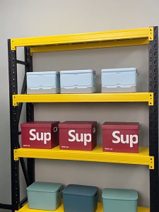 ชั้นวางของเหล็ก 2เมตร ชั้นวางสินค้า ชั้นแลค 6 สี รองรับ 200กิโล ชั้นวางของเอนก แข็งแรงมั่นคง วางของได้เยอะ ออกใบกำได้-COD