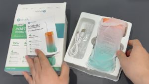 Dr.isla Dental Water Flosser Pembersih Karang Gigi Elektrik Water Floss Electric Oral Lrrigator 160ml Pembersih Gigi Penyesuaian Mode Pembilasan Tiga Kecepatan Pengisian USB CF500 Pembersih Gigi Elektrik Electric Tooth Cleaner water floser gigi