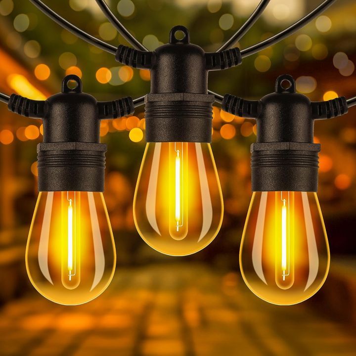 FIMILO ไฟปิงปอง หลอดไฟวินเทจ 220V LED สายไฟกลางแจ้ง ไฟคริสต์มาสกันน้ำ ...