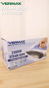 Vermax Spray/Steam/Dry Iron 2000W Power 45s Fast Heat Ceramic soleplate Fast Heating Included Cup