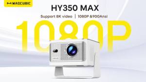 MAGCUBIC | Magcubic Android14 Projector 900ANSI Auto Focus 8K Native 1080P With Wifi6 BT5.4 HY350Max Movie Outdoor Multi-angle Projection