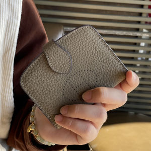 Genuine Leather Card Holder Womens Document Storage Car Driving License Cover 2-in-1 New 2025 Elegant Style Horizontal Size