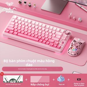 AULA | Bàn Phím Cơ Không Dây S75 Pro Kết Nối 3 Chế Độ Gasket Mount Layout 75% Màn Hình & Núm Xoay