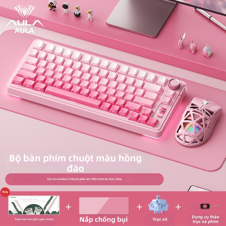 AULA | Bàn Phím Cơ Gaming Wolf Spider S75PRO Không Dây 3 Chế Độ ...
