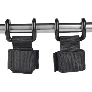 2pc Fitness Wrist Lifting Gloves Wraps Gym Weightlifting Training Waist Support Hook Grips Musculation Hand Straps Wristbands