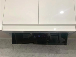 Máy hút mùi âm tủ Kaff KF BI70PR inox và kính đen công suất 1000 m³/h thiết kế âm sang trọng