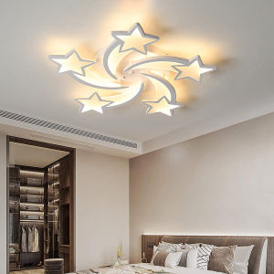 LANTU 100CM Modern LED Ceiling Light with Remote Control and Dimmable Star Design for Living Room Bedroom & Home Decoration Lighting Fixture