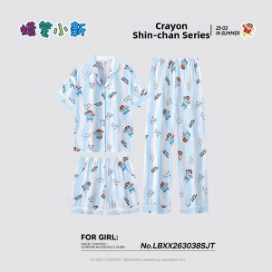 GONGDIE | Cute Summer Cartoon Couple Pajamas Set 3 Pieces