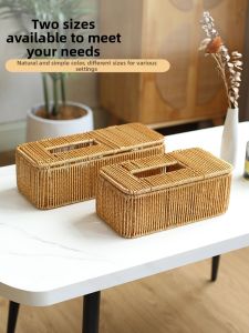KENS | Handwoven Partition Tissue Box Home and Car Decor