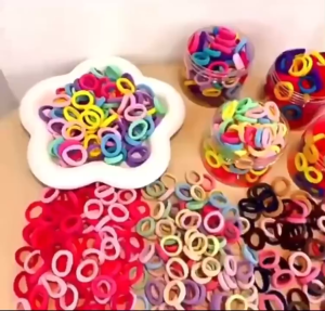 OULISI Colorful Child Kids Baby Hair Holder Cute Cartoon Rubber Band Elastic For Girl Kids 婴儿多样可爱图案发圈弹力尼龙布