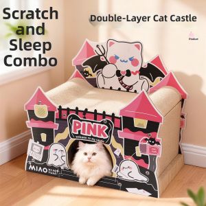 MIAOXIAOYUAN | Semi-enclosed Double Layer Cat Scratcher Bed