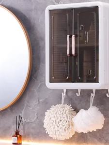 Wall Mounted Storage Bathroom&Kitchen Cosmetic Skincare Products Storage Washroom Hanging Cabinet Locker