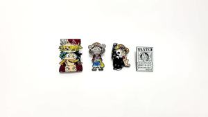 Bandai | Trâm Cài Áo Anime Hải Tặc Dễ Thương Hình Nhân Vật Hoạt Hình Làm Bằng Men Dùng Trang Trí Áo Khoác Denim Phụ Kiện Quà Tặng Anime Dành Cho Người Lớn
