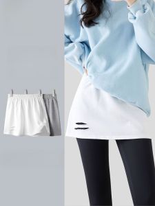 เสื้อสเวตเตอร์ผู้หญิง กระโปรงทรงเอเอวสูง ทรงหลวม แขนยาว ปกปิดสะโพก ชุดชั้นในสตรี ชุดชั้นในสตรี ฤดูใบไม้ร่วง 2023