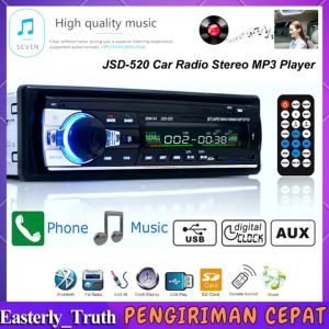 JSD-520 Tape Audio Radio Mobil Multifungsi Bluetooth USB MP3 FM Radio  Audio Tape Mobil LCD Multifungsi Bluetooth USB MP3 FM Radio CAR MP3 Multifungsi Player Bluetooth Wireless Receiver