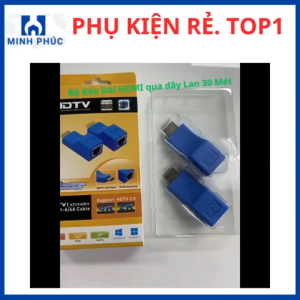 Bộ khuếch đại HDMI qua cáp mạng RJ45 30m bộ chuyển HDMI to LAN truyền tín hiệu Full HD kết nối TV màn hình máy chiếu