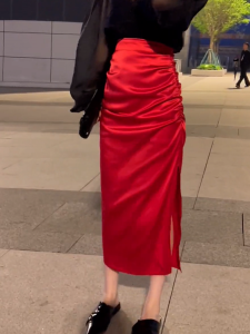 MANMI | Retro French Slimming Half Skirt