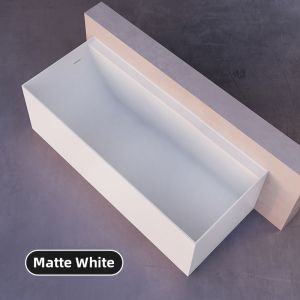 Home Standalone PMMA Suitable for Small Spaces Rectangular Japanese Style Deep Soak Bathtub