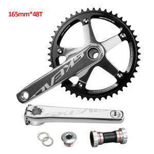 Bộ Trục Giữa Xe Đạp SKEACE 144BCD 165mm Lỗ Tròn Rỗng Với Đĩa Líp CNC 48T 49T Dành Cho Xe Đạp Bánh Cố Định Xe Đạp Đường Đua Xe Đạp Một Tốc Độ.