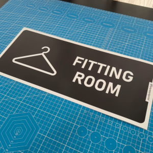 Fitting Room. Changing Room. Bilik Persalinan. Premium Sticker Sign Door Signage Label.