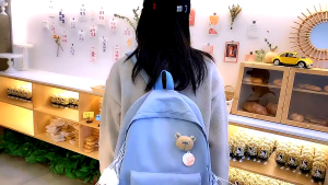 TAS RANSEL BACKPACK WANITA ANTI AIR FREE BONEKA - TAS PUNGGUNG TERMURAH - TAS LAPTOP - TAS RANSEL FASHION KOREA