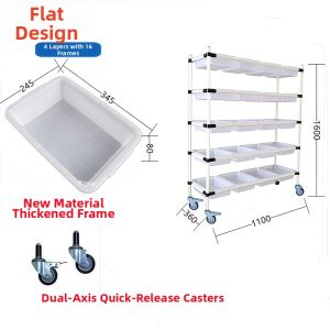 MOLORE | Adjustable Slope Quiet Warehouse Picking Trolley Lean Tubing Cart