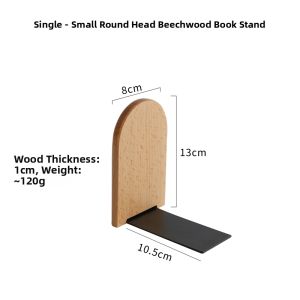 Nordic Style Simple Solid Wood Bookends Desktop Storage Creative Student Expandable Book Clips Stand Ins Style Book Supports