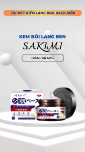 Cao Bôi Thảo Mộc Bạch Biến Sakimi 30gr  - Xoá Mờ Lang Ben Bạch Biến Hắc Lào Kiểm Soát Tiết Mồ Hôi Điều Chỉnh Sắc Tố Da Làm Đều Màu Da Hỗ Trợ Dưỡng Da Khôi Phục Làn Da Mịn Màng Lấy Lại Làn Da Tươi Trẻ Chỉ Sau 7 Ngày | Moska Shop