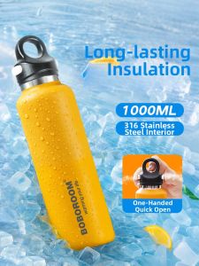 YIQIANJIN | Mens Hot & Cold Lightweight Sports Outdoor Insulated Water Bottle