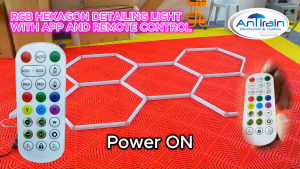 RGB HEXAGON DETAILING LIGHT WITH APP AND REMOTE CONTROL