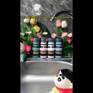 6-Layer Filtration 360-Degree Faucet Filter Splash-Proof Shower Faucet Water Purifier Water-Saving Kitchen Filter Head Faucet Extender