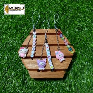 Tali Strap Gantungan HP SANRIO & KUROMI HELLOKITY: Aksesoris Premium