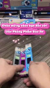 Vỉ 10 Ruột Bút Gel Thiên Long GR-04 - Màu XANH TIM ĐEN - Viết Siêu Êm Mượt Mà - Không Bị Mờ Hay Lệch