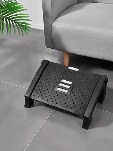 Ergonomic Footrest 2-Level Height Adjustable Angle Office Foot Rest Stool for Under Desk Support DV021