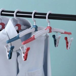 Gantungan Baju Portable Lipat Gantungan Baju Lipat 2 Klip / Folding Clothes Hanger W3100