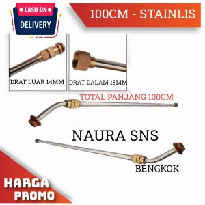 STIK SPRAYER ELEKTRIK STAINLIS 100CM BENGKOK / STIK PIPA ALAT SEMPROT SPRAYER PERTANIAN