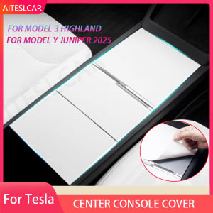 For Tesla Model Y Juniper Central Control Panel Electrostatic Adsorption Sticker Model 3 Highland Console Protect Silicone Cover