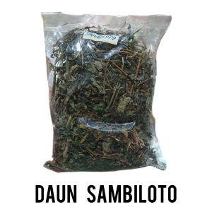 Daun sambiloto kering 100 gr - sambiloto asli - bahan jamu