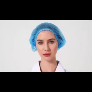 100PCS Disposable Bouffant Caps Non-woven Head Covers Hair Net Cap Bonnet for Kitchen Cooking Service Beauty SPA Tattoo Nurses